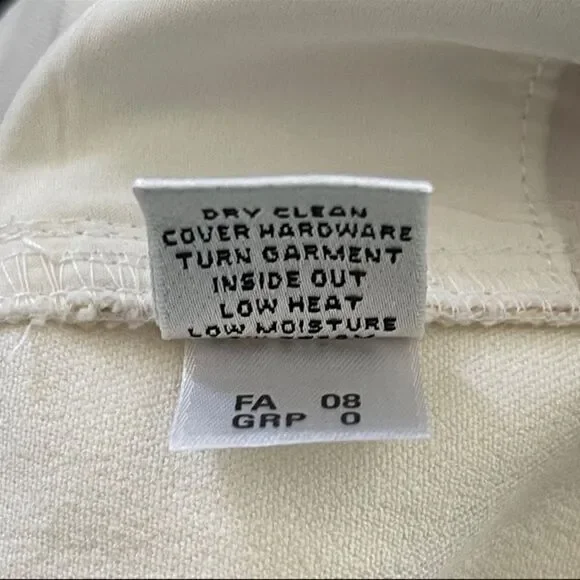 St. John Collection Ivory Wide Leg Trousers Size 4 - Picture 8 of 11